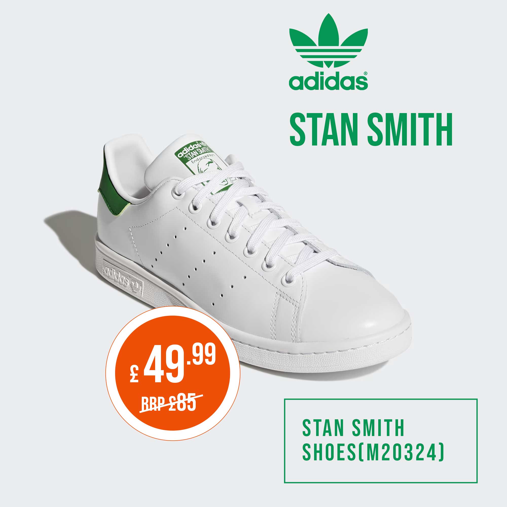 Adidas Stan Smith Shoes (M20324)
